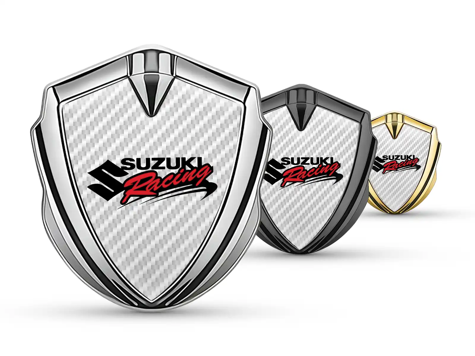 Suzuki Metal Domed Emblem Customizable Force Style
